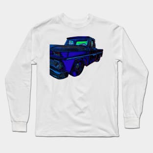 psychedelic 66 Chevy C10 Long Sleeve T-Shirt